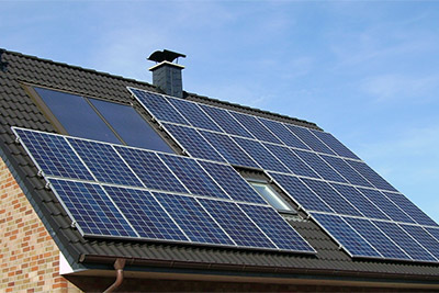 Solar panels in Caleta de Fuste