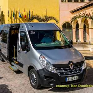 Hotel pick-up with minibus